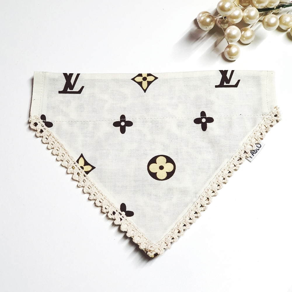 🐶 5 for $15 * Pablo LV / Leopard Print Cotton Dog Bandana